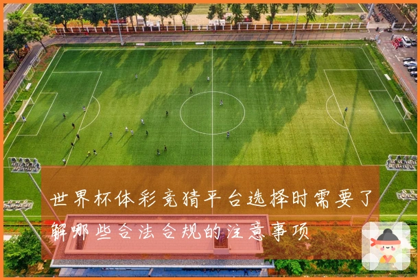 世界杯体彩竞猜平台选择时需要了解哪些合法合规的注意事项