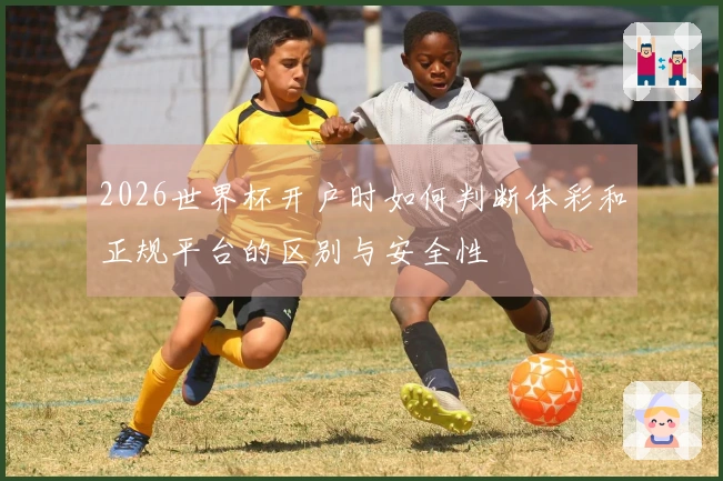 2026世界杯开户时如何判断体彩和正规平台的区别与安全性