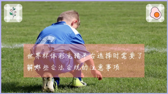 世界杯体彩竞猜平台选择时需要了解哪些合法合规的注意事项