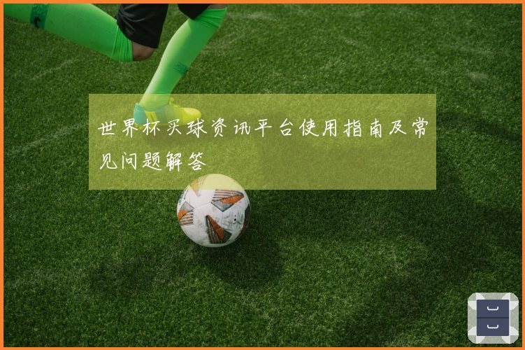 世界杯买球资讯平台使用指南及常见问题解答